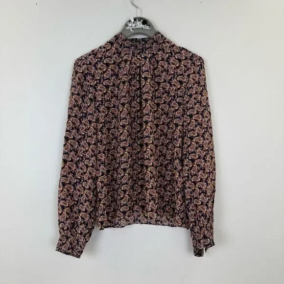 Vanessa Bruno Paolo Paisley Top 🩶 - Picture 6 of 11